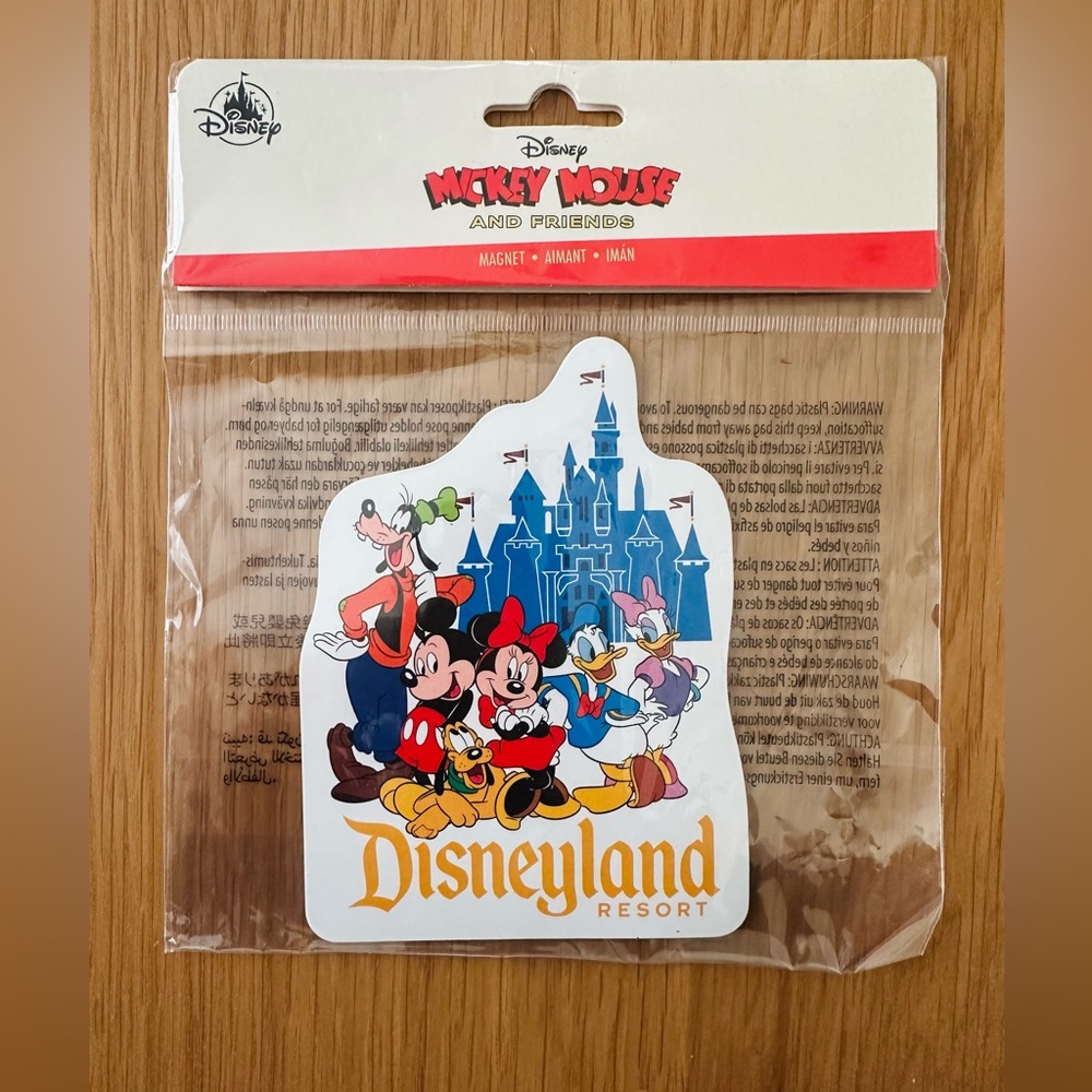NWT Disneyland Resort Magnet with Mickey and Friends